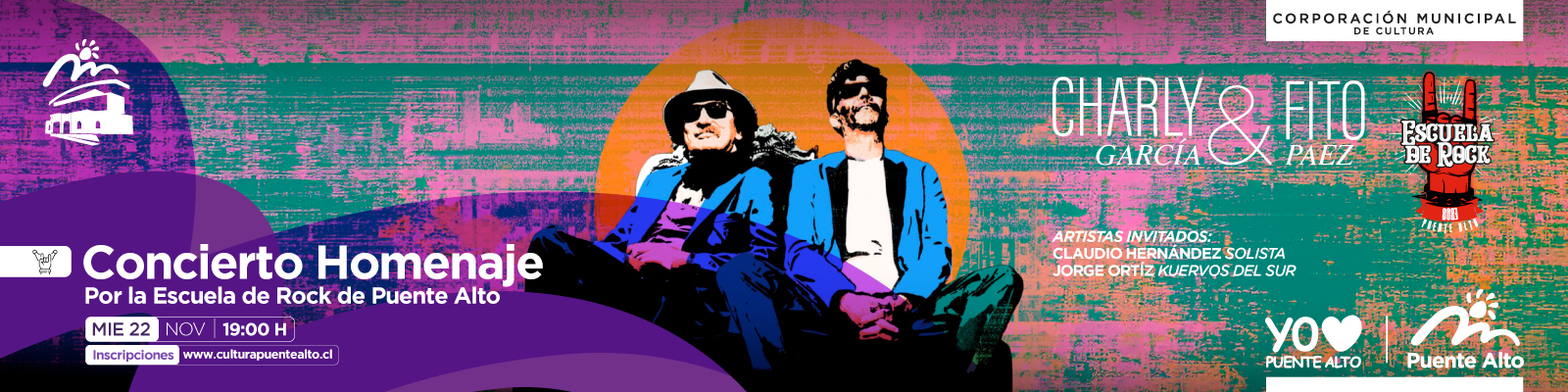  JÓVENES DE LA ESCUELA DE ROCK DE PUENTE ALTO HOMENAJEAN A CHARLY GARCÍA & FITO PÁEZ